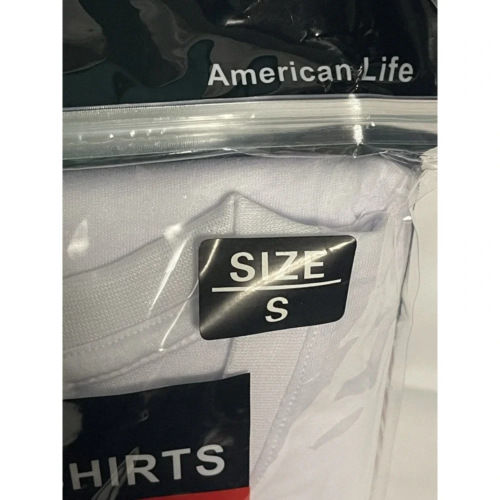 3-Pack Men's White 100% Cotton Crew Neck T-Shirts‎ 